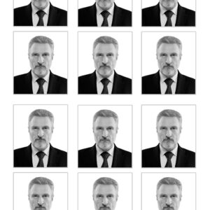 12 Fotos de Estudio Infantiles en Blanco y Negro con Autoadherible