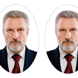 2 Fotos de Estudio Título Ovaladas a Color